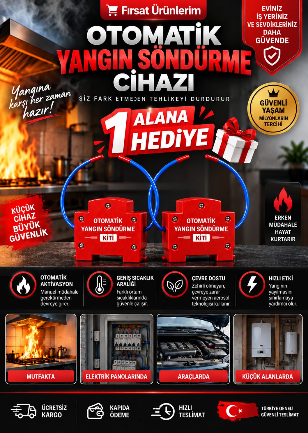 Otomatik Yangın Söndürme Kiti