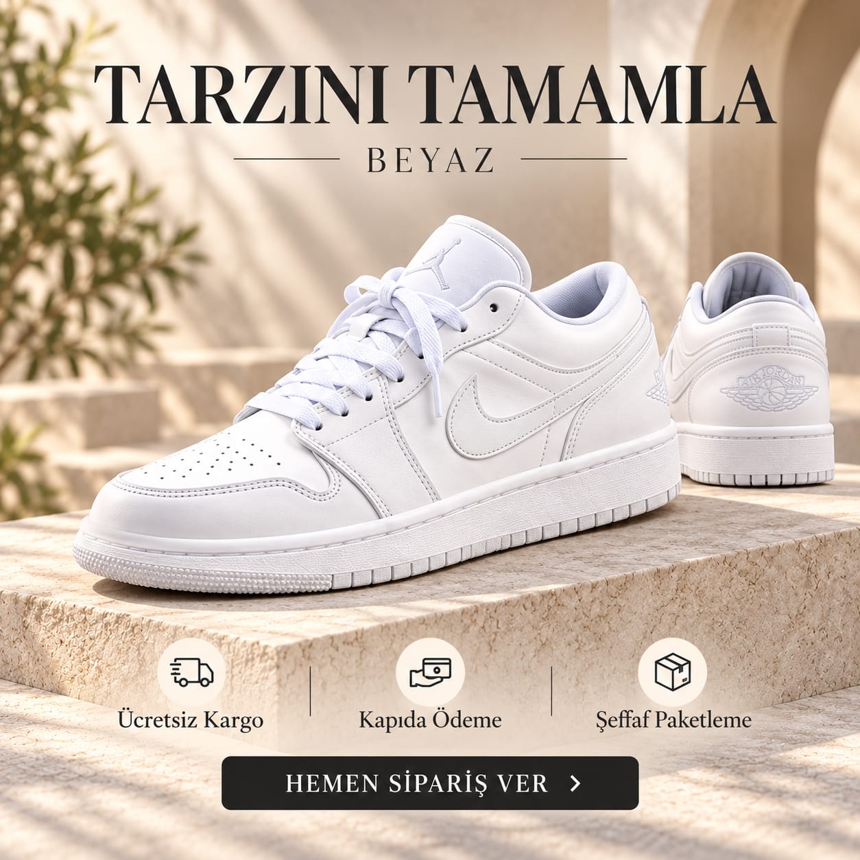 Nike Air Jordan Beyaz